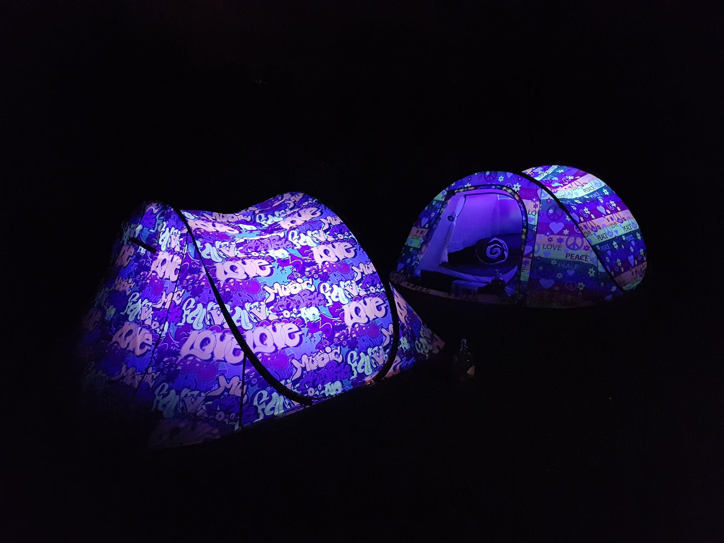 Graffiti Night Glow Festival Pop-Up Tent