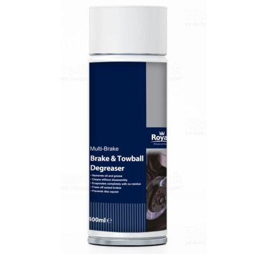 Royal Leisure Multi-Brake 400ml
400ml Brake & Towball Degreaser