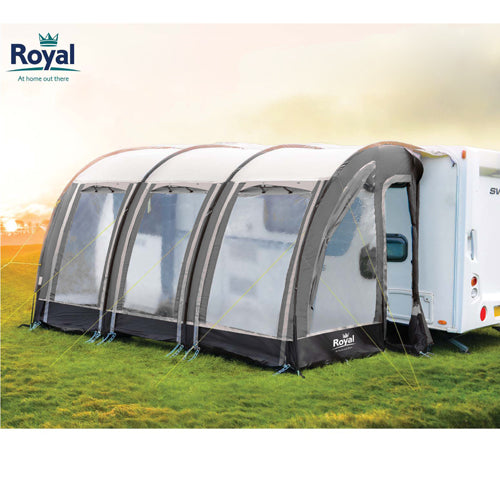 Royal Leisure Welbeck 390 Porch Awning Charcoal 390cm x 240cmRipstop 190T