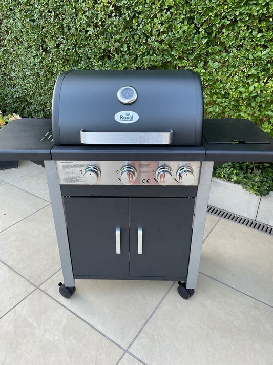 Royal Leisure Outdoor Deluxe BBQ 3+1 Side Burners