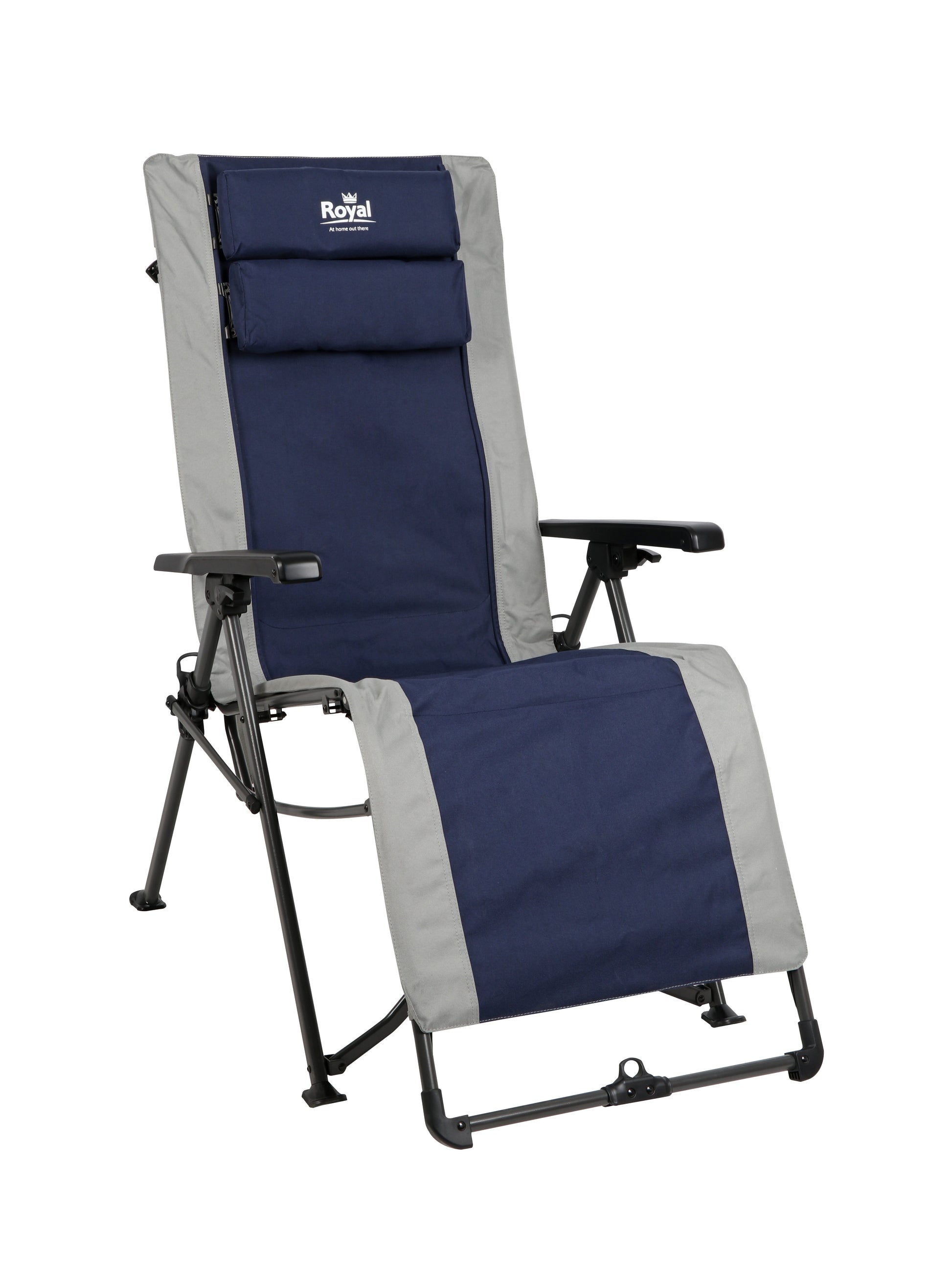 Royal Leisure Easy Lounger - Full Lounger with easy fold and carry system c/w lumbar and head support 