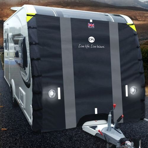 Caravan cover - front cover with LED lights